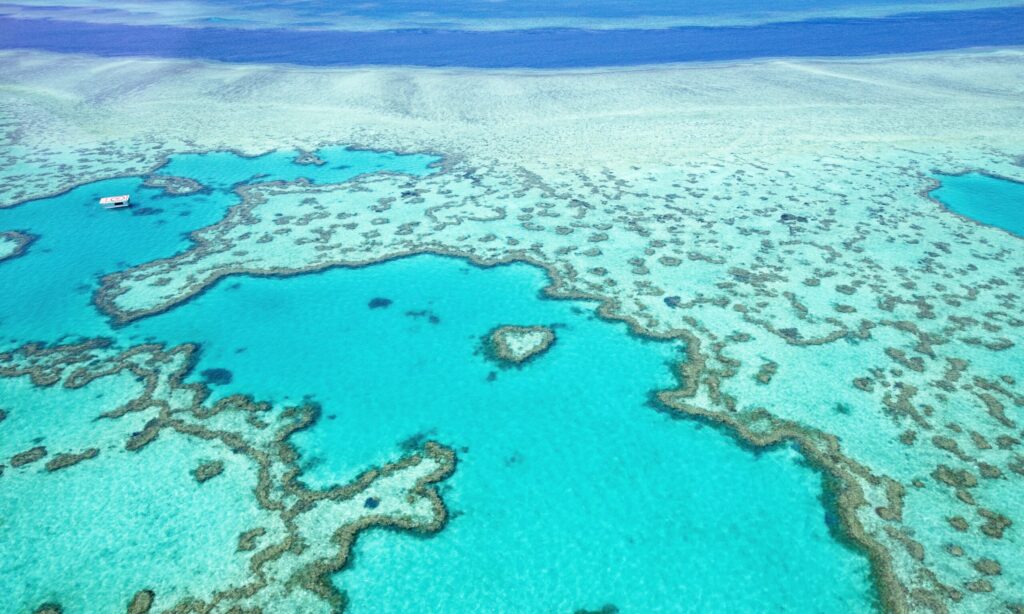 Great,Barrier,Reef,,Queensland,Australia,,Aerial,View,,Wonder,Of,The