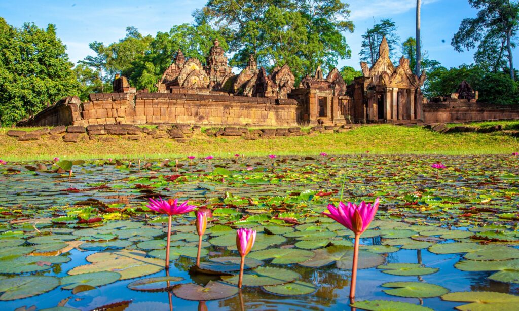 Banteay,Srei,Temple,Located,In,Angkor,Thom,Area,In,Siem