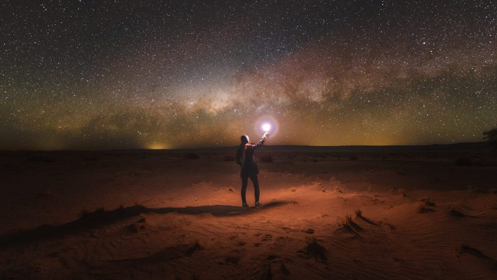 High,Exposure,Photo,Of,The,Starry,Sky,In,The,Atacama