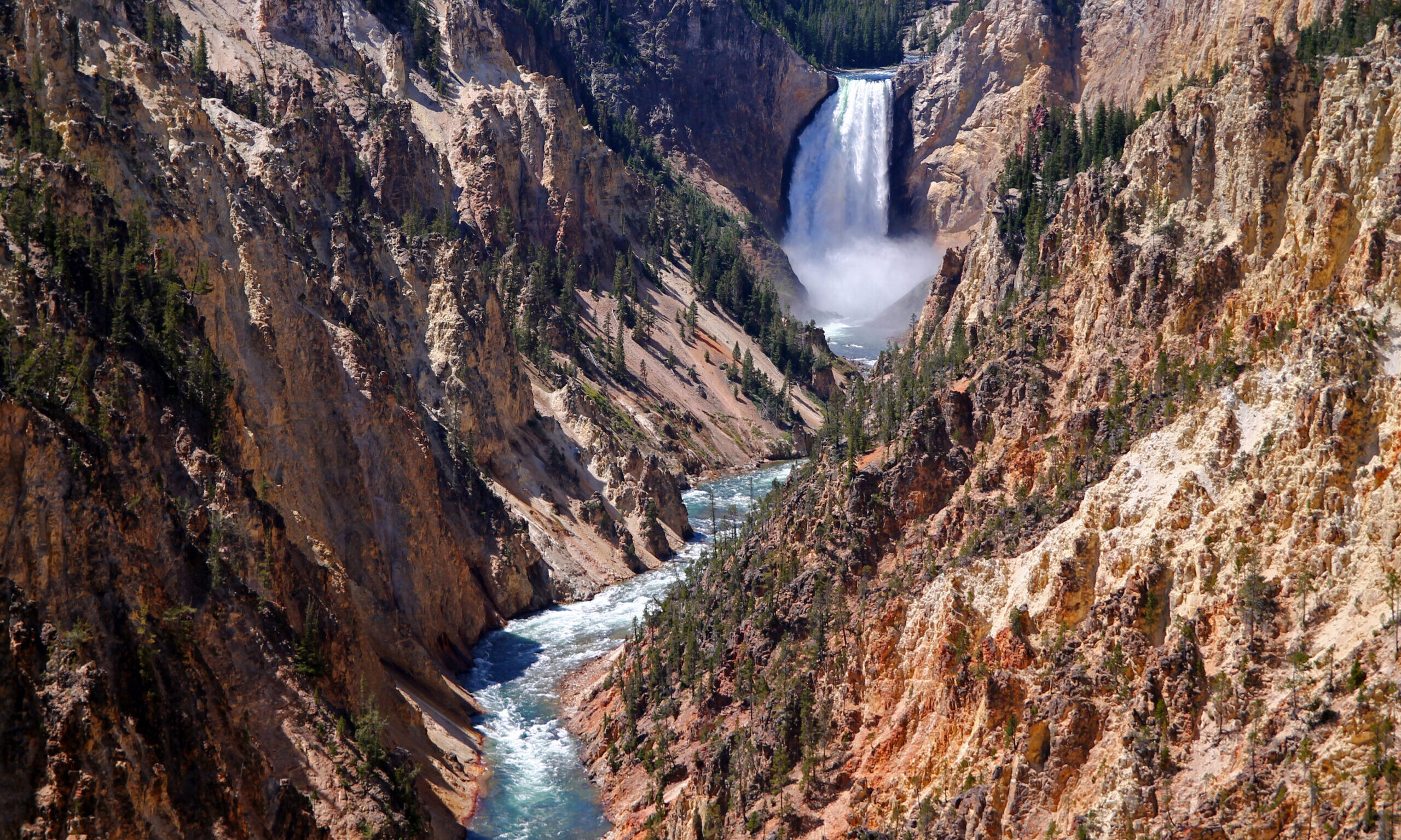 While,Falls,In,The,Grand,Canyon,Of,Yellowstone