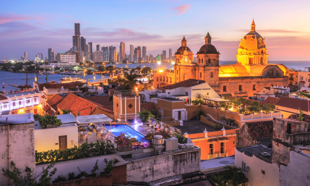 Night,View,Of,Cartagena,De,Indias,,Colombia